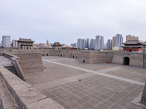 中国山西省大同市大同古城城墙