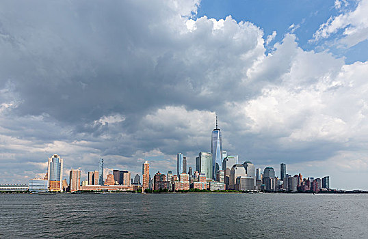 美国纽约曼哈顿城市天际线