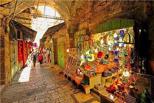 老,市场,耶路撒冷