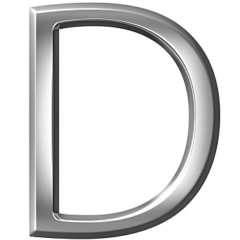 银,字母d