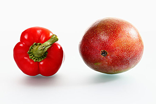 红色,果蔬,红柿子椒,芒果