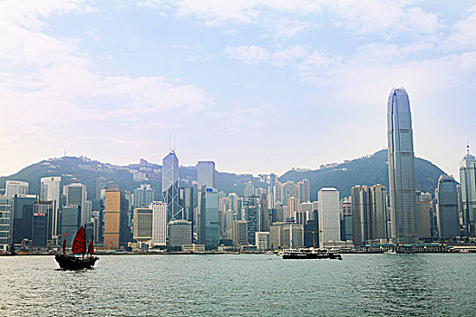 帆船,航行,香港,港口