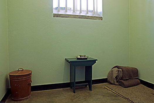 内景,牢房,岛屿,监狱,开普敦,南非