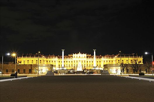 夜晚,维也纳,奥地利