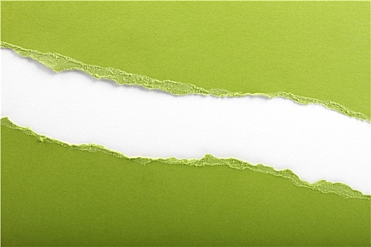 绿色,撕破,纸