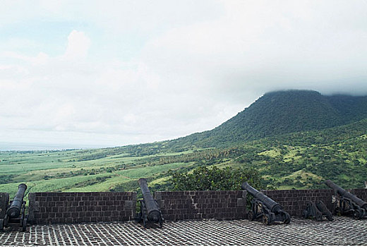 山,要塞,西印度群岛