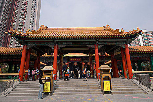 黃大仙祠,地区,九龙,香港,中国