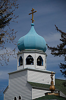 神圣,教堂,科迪亚克岛,阿拉斯加,美国