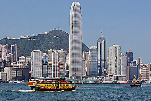 中心,天际线,港口,香港