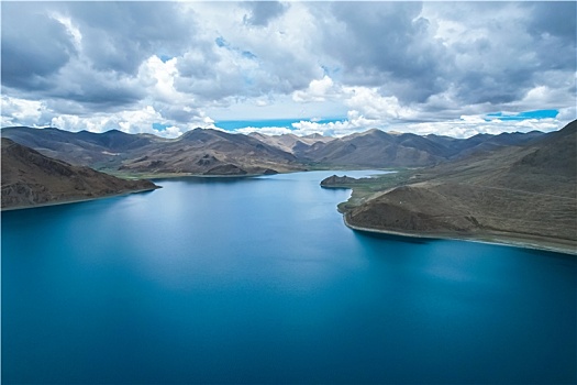 西藏,羊卓雍措,圣湖,自然风光,航拍