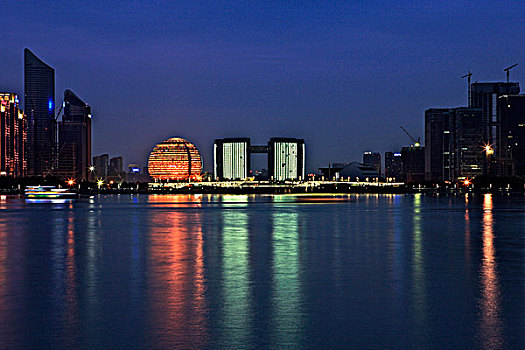 钱江新城江景,夜景