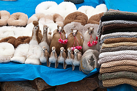 秘鲁,纪念品,毛织品,美洲驼,普诺