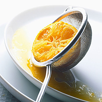 橙汁,过滤器