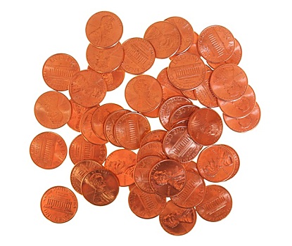 美元硬币,1分,小麦,便士,分币