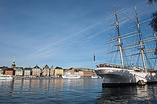 船,水,建筑,斯德哥尔摩,瑞典