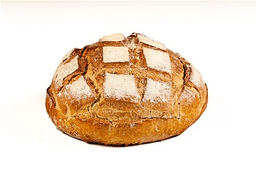 新鲜,面包,隔绝,白色背景,背景