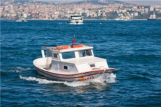 船,金角湾,伊斯坦布尔