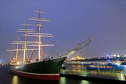 博物馆,船,汉堡港,德国