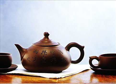 茶壺,杯子