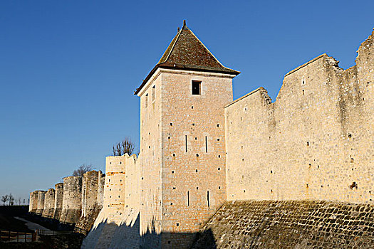 塞纳河,普罗旺斯,中世纪城市,墙壁
