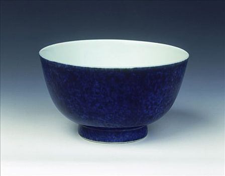 小碗,杂音,蓝色,清朝,瓷器,17世纪,艺术家,未知