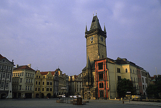 捷克共和国,布拉格,老城广场,旧城广场,市政厅