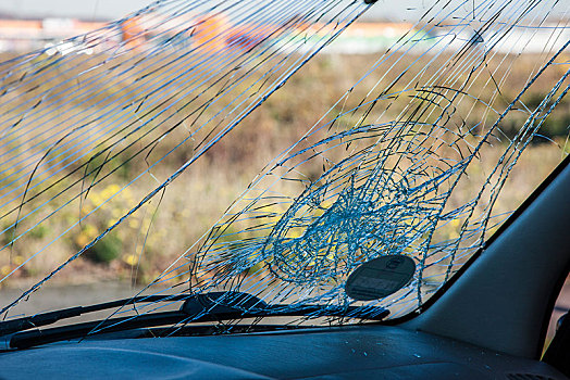 缝隙,挡风玻璃,交通工具,交通事故,德国,欧洲