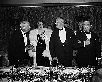 第一夫人,罗斯福,总统,富兰克林,民主,胜利,餐饭,华盛顿特区,美国,政治,历史