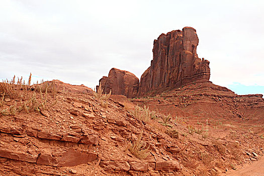 纪念碑山谷,吉普车,公路,那瓦荷部落公园,那瓦荷印地安保留区,亚利桑那州,犹他州,那瓦荷族公园,北美洲,美国,风景,地标,著名景点,全景