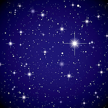 閃閃發光,夜晚,天空,星星,暗色,太空,景色