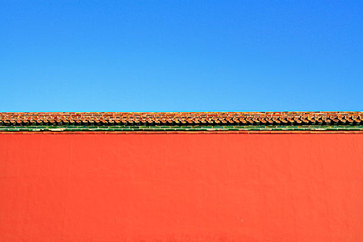 北京故宫的城墙