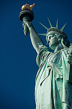 风景,自由女神像,蓝天,纽约,美国