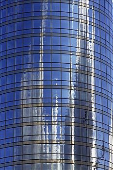 玻璃幕墙,塔,汉堡市,德国,欧洲