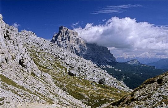 顶峰,多洛迈特山,意大利