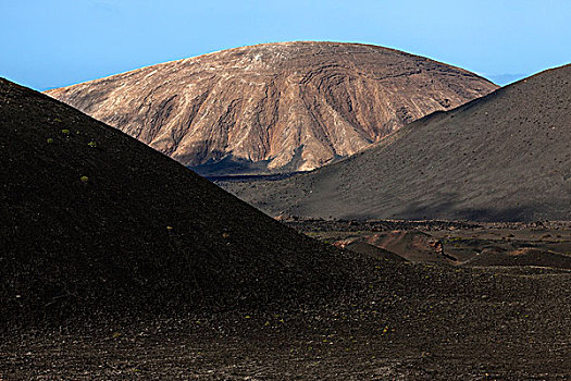 火山地貌,火山,蒂玛法雅国家公园,兰索罗特岛,加纳利群岛,西班牙,欧洲
