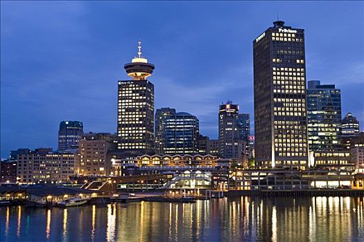 高层建筑,建筑,省,温哥华,不列颠哥伦比亚省,加拿大,北美