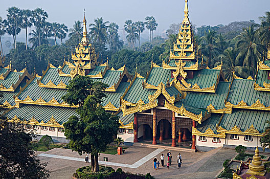 大金塔,佛教寺庙,仰光,缅甸,亚洲