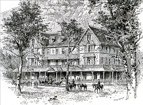 房子,优胜美地山谷,加利福尼亚,1891年