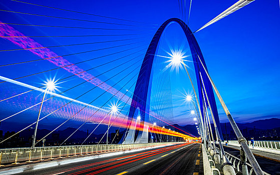 北京首钢大桥夜景