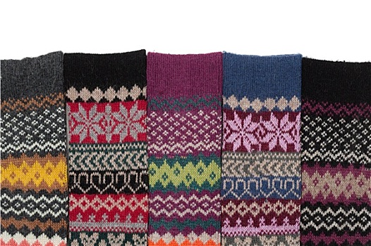 温暖,羊毛袜,编织,国家,冬天,图案