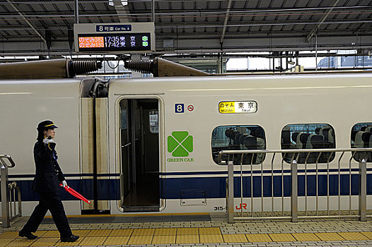 日本,京都,火车站,新干线,高速列车