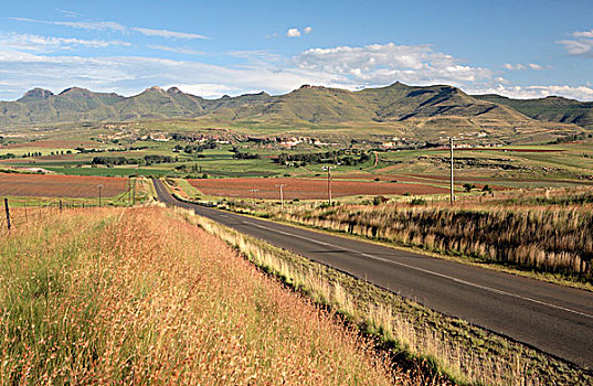 道路,户外,山峦,南非,非洲