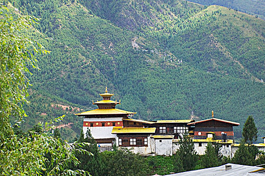 不丹,廷布,宗派寺院,山