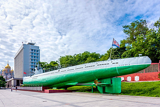 俄罗斯海参崴潜水艇c-56博物馆
