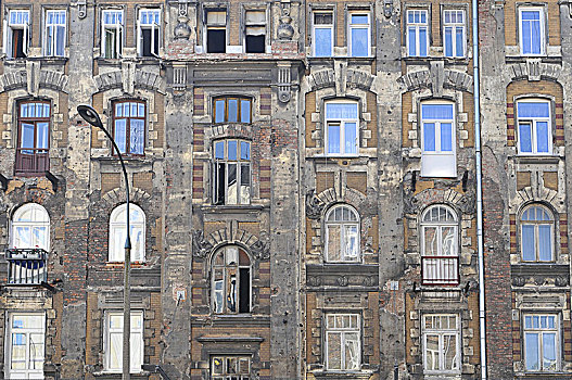老建筑,地区,华沙,波兰