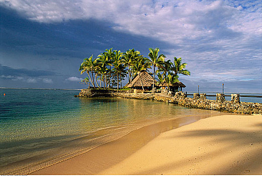 海滩,胜地,维提岛,斐济