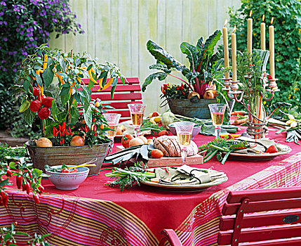 成套餐具,蔬菜雕饰,胡椒,红椒,辣椒,甜菜,洋葱