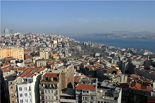 风景,伊斯坦布尔,加拉达塔,塔