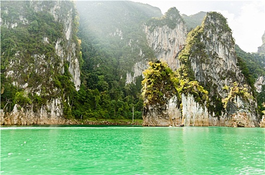 旅行,岛屿,绿色,湖,桂林,泰国