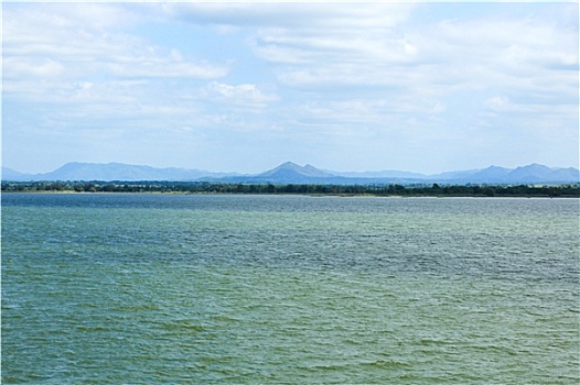 坝,湖,洛布里,泰国